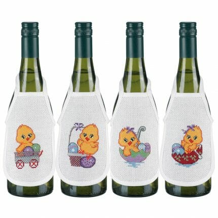 78-6545, påskrebroderi,78-5169, påskeforklær, påskeforkle, påskekylling, påskebroderi, påskebrodering, korssting, korsstingsbroderi, vinforkle, påskehare, permin