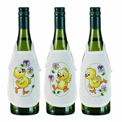 78-7877, påskeforklær, 78-6545, påskrebroderi, påskeforklær, påskeforkle, påskekylling, påskebroderi, påskebrodering, korssting, korsstingsbroderi, vinforkle, påskehare, permin