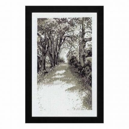 Skogsvei broderi bilde