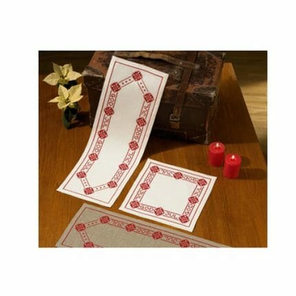 "God Jul" duk broderingspakke