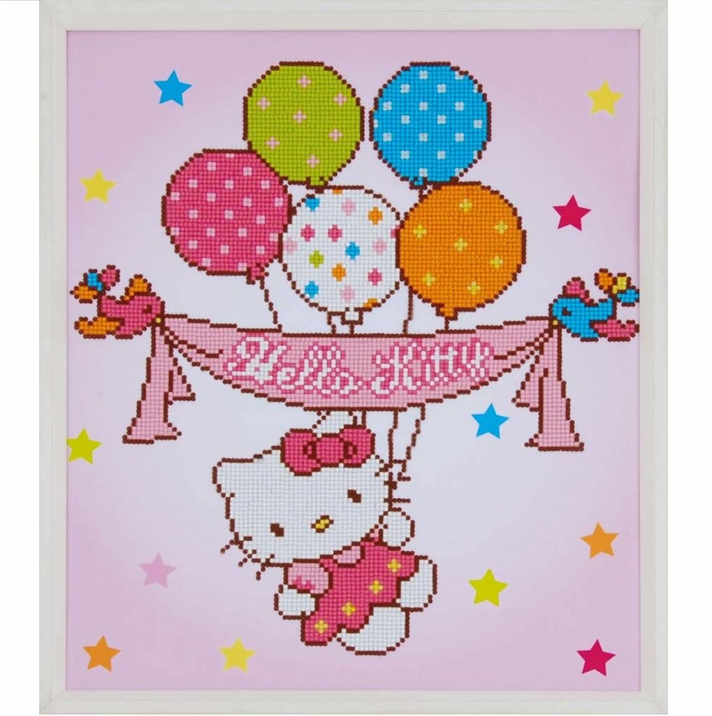 Hello Kitty with balloons, Diamond paintings