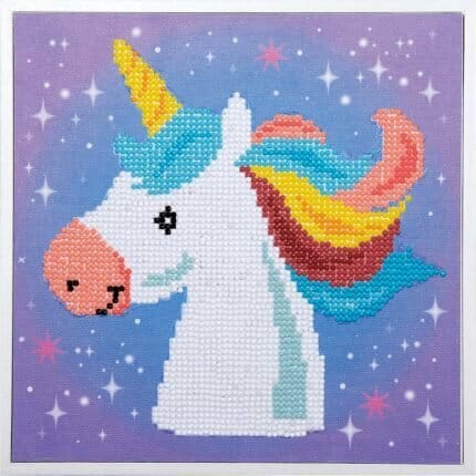 Unicorn Diamond painting enhjørning