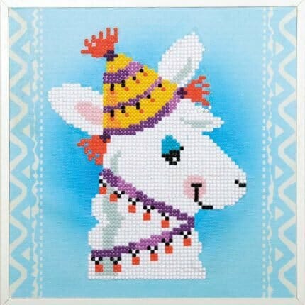 Llama, Diamond paintings motiv lama fra Vervaco