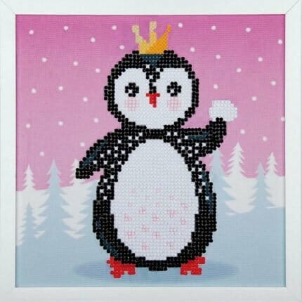 Penguin Diamond painting pingvin fra Vervaco