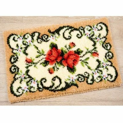 rose, roser, knyteteppe, knyting, knytebroderi,