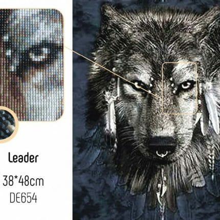 Indianer Ulv DE654 Collection art diamond painting