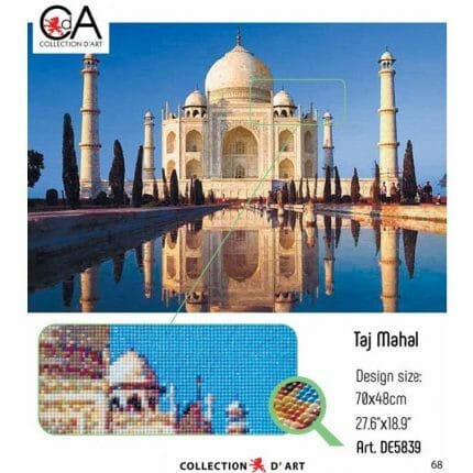 Taj Mahal Diamond Painting perleborderi fra Collection D'Art DE616