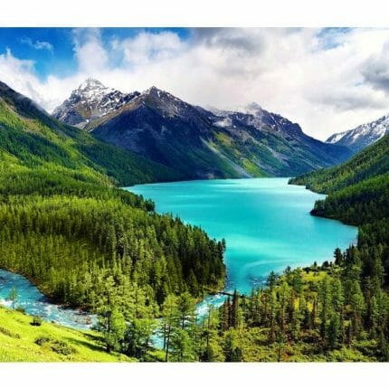 DE1028 Diamond Painting Collection D Art Fjellutsikt Mountain scene