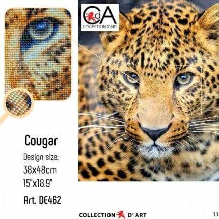 Cougar - Puma Diamond Painting fra Collection D'Art DE462