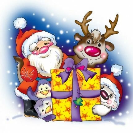 DE7036 Diamondpainting, collection D'art, Nissen og Rudolf