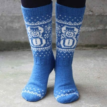 Snømannsokken strikk