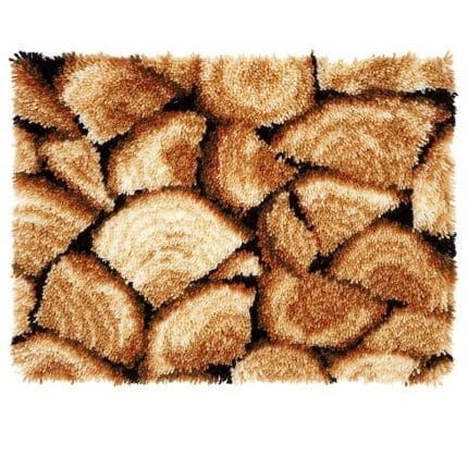 knyteteppe, vervaco, vervachtert, latch hook