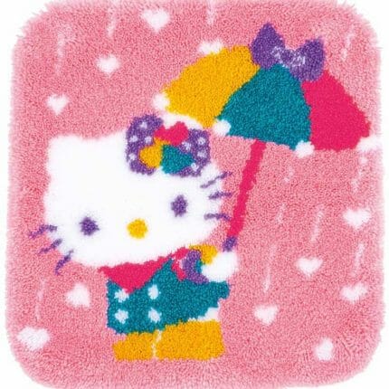 knyteteppe, vervaco, vervachtert, latch hook